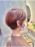 春カラー/ショートボブ