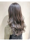 【WISTERIA】ブリーチなしグレージュカラー透明感イルミナカラー