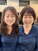 メモリーズ 銀座(Memories)&nbsp;イメチェンショート白髪ぼかし脱白髪染めショート40代50代60代