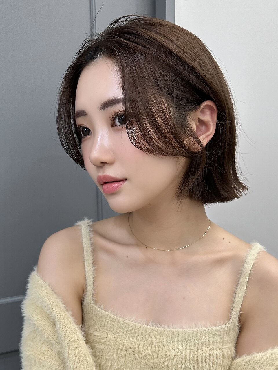 くびれボブ韓国ボブ：L257098014｜プラチナ(PLATINA)のヘアスタイル