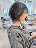 ダブルトーキョー シブヤ(W-TOKYO SHIBUYA)&nbsp;No Stylingウルフハイライトネオウルフカット　ショートウルフ