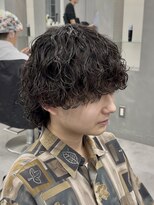 オーバルバイアピッシュ(OVARL by apish)&nbsp;ニュアンスパーマサーフカールシャドウパーマメンズカット