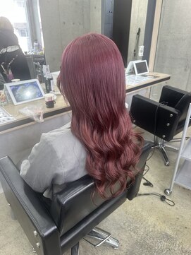 アジールヘア 赤羽駅南口店(agir hair) ブリーチダブルカラーピンクラベンダー