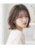 伸ばし中もおすすめ♪ナチュラルな外ハネ×抜け感キュートボブ♪