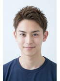 清潔感抜群!束感ベリーショート×茶髪で爽やかさ◎