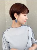 ハンサムショート/丸みショートボブ/20代30代40代50代/顔周り