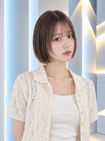 フォト 新宿三丁目(foto)&nbsp;地毛風縮毛矯正韓国風顔まわりレイヤー小顔ボブ切りっぱなしボブ