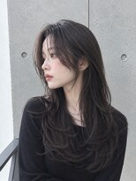 ネオリーブ ロア 鶴川店(NEOLIVE ROA) 韓国風ロングレイヤー×艶髪ダークグレージュ
