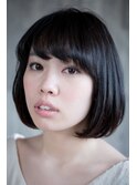 【coma中野】シンプルな黒髪ボブスタイル