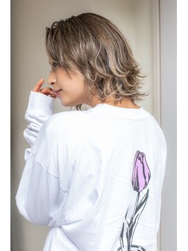 ロンド ルージュ 銀座店(Lond rouge) ブロンドベージュ 外ハネボブ