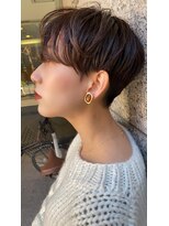 フラミューム 恵比寿(flammeum)&nbsp;ミヤザキスタイル　前髪長めのピクシーカット