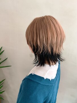 リシェスバイエンヴィー 西宮北口(Riches by ENVY) 簡単スタイリング 伸ばしかけヘア ウルフ インナーカラー