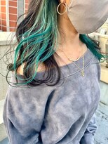 ナンバー エアロ 横浜(N° +aero)&nbsp;韓国ヘア/マロンベージュ/シースルーバング/くびれミディ