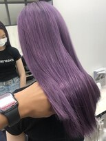 ナンバー ブラオ 名古屋栄(N° blao) 紫パープル/グレープカラー/派手カラー/ケアブリーチ♪艶カラー