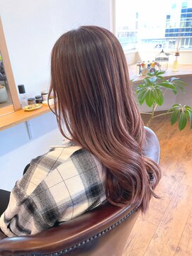 ドルチェ(dolce) 透明感ラベンダーピンク大人ロング　明石魚住　dolce