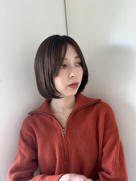 エクリボンヌ(equri bonne) ふんわりボブ×水素カラー