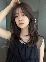 サイン 渋谷(SIGN)&nbsp;美髪エアリーロングピンクブラウン切りっぱなしボブ