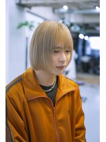 マール 矢場町(MARL)&nbsp;ホワイトグレージュ×メンズボブ