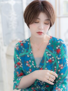 モッズヘア 越谷(mod's hair) センターパートプレミアムケアカラー大人ボブh3越谷20代30代40代