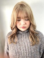 アメリ ココロ 南森町店(Ameri cocoro.)&nbsp;【イエローベージュ/ロング/似合わせボブ】#Ameri  #南森町