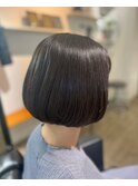 30代40代50代グレージュ白髪ぼかしグラボブショートボブ#309
