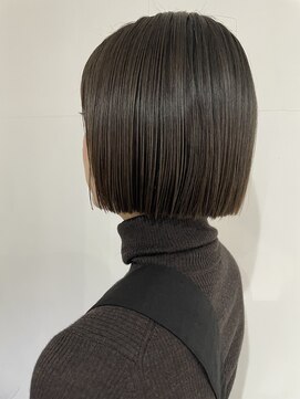 2195ヘアー 世田谷代田(2195hair) 地毛風カラー/切りっぱなしボブ/地毛風ストレート/髪質改善
