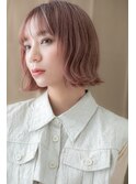 ピンクべージュレトロガーリー外ハネボブTb10浦和20代30代40代