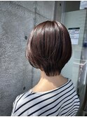 大人可愛いショート/暖色カラー