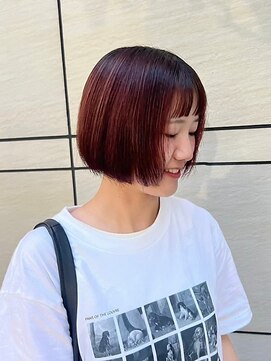 クレビア 名古屋(CreBiA) ショートボブレッドブラウン