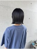 小顔切りっぱなしミニボブ大人可愛い外ハネスタイル20代30代40代