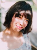 甘ナチュラルボブスタイル