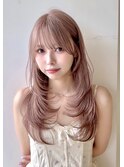 【megumi】レイヤーカット.ラベンダーベージュ