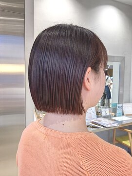 オーガニック リブ 川越(organic+live) 夏イメチェン！透明感ピンクブラウン×小顔ショートボブ