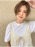 大人丸みショート大人可愛いショートボブ愛されショート