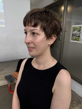 レコ 渋谷(LECO) ハイライトカラーアプリコットオレンジくびれヘア
