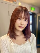 アグ ヘアー アイラ静岡店(Agu hair aila) 《Agu hair 出雲式 大人レイヤーカット　ボルドーレッド》