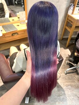 アフィナー(Afinar) 【横浜/横浜駅】グラデーション×艶髪バイオレットカラー