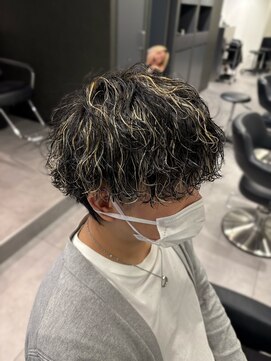 ハイプ 名古屋栄(HYPE) 波巻きパーマ×ハイライト(メンズ/名古屋/栄)