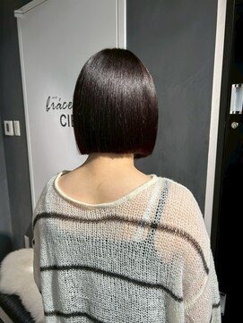 ソワンドゥブレスシエン 堀江店(soin de brace CIEN) 韓国前髪顔周りロング×レイヤーグレージュ[堀江/髪質改善]