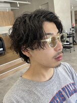 ラヴィズムバイフィフス 長岡古正寺店 長岡駅(LUVISM by fifth)&nbsp;長岡シャドウパーマ緩めスパイラルパーマ波巻きパーマッシュ30代