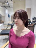 《黒髪ボブルフネビージュ小顔ワンレン用賀》