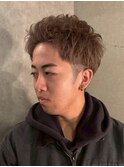 スパイラルパーマ/メンズカット/メンズパーマ/韓国眉毛/眉カット