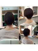 #髪質改善#ショート#ショートカット#レイヤー#カラー#リタッチ