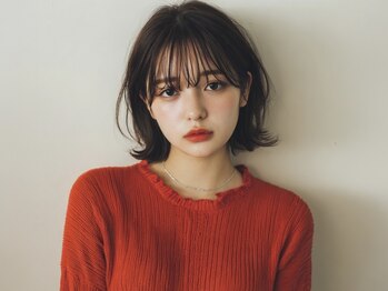 ハム 立川(hum)の写真/輪郭に合わせた絶妙な顔周り[立川/立川駅/髪質改善/縮毛矯正/酸性ストレート/レイヤーカット/前髪カット]