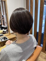 トップヘアー 西古松店(TOP HAIR) 丸みショートボブ×艶ブラウン