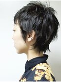 【ショート/黒髪ショートウルフ】tomo