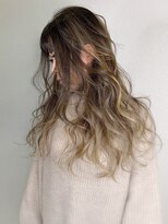 クラルス バイ アルティナ 溝の口店(Clarus by artina)&nbsp;ゆるカール×ハイライトグレージュ【Clarus溝の口】