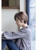 ショート×アッシュベージュ♪