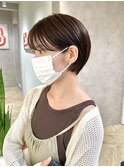 こなれ丸みショート*ココアベージュ