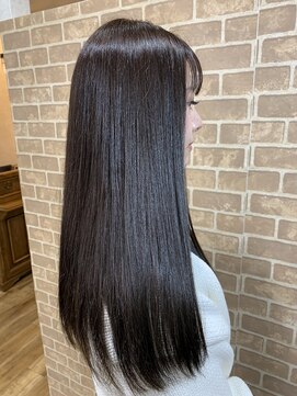 ルノン(LUNON) 艶感ロング×ラベンダーグレージュ